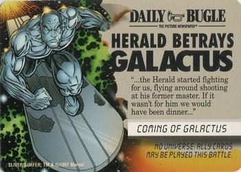1997 Fleer/Skybox Marvel Overpower Monumental OverPower #NNO Coming of Galactus - Herald Betrays Galactus Front