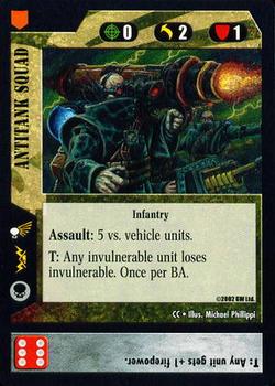 2002 Warhammer 40,000 TCG: Coronis Campaign #NNO Antitank Squad Front