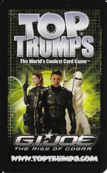 2009 Top Trumps Specials G.I. Joe The Rise of Cobra - Regular Issue #NNO Duke Back