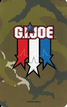 2002 Hasbro G.I. Joe War Jumbo Card Game #1Y Snake Eyes Back