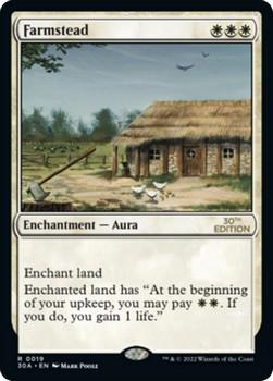 2022 Magic The Gathering 30th Anniversary Edition #0019 Farmstead Front