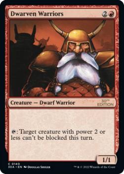 2022 Magic The Gathering 30th Anniversary Edition #0140 Dwarven Warriors Front