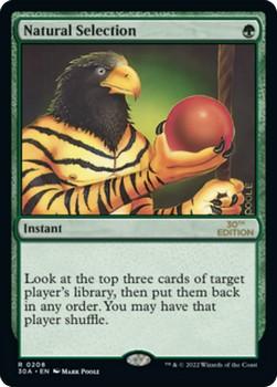 2022 Magic The Gathering 30th Anniversary Edition #0208 Natural Selection Front