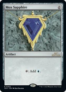 2022 Magic The Gathering 30th Anniversary Edition #0262 Mox Sapphire Front