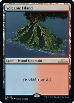 2022 Magic The Gathering 30th Anniversary Edition #0282 Volcanic Island Front