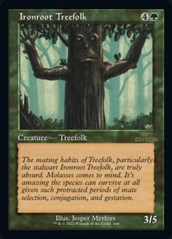 2022 Magic The Gathering 30th Anniversary Edition #496 Ironroot Treefolk Front