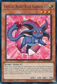 2022 Yu-Gi-Oh! Legend Of The Crystal Beasts English 1st Edition #SDCB-EN001 Crystal Beast Ruby Carbuncle Front