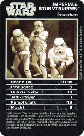 2004 Top Trumps Star Wars Episodes IV-VI (German) #NNO Imperiale Sturmtruppen Front