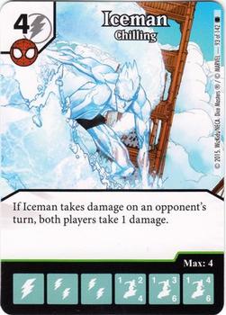 2015 Dice Masters The Amazing Spider-Man #93of142 Iceman Front
