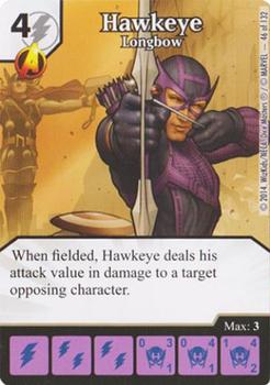 2014 Dice Masters Avengers vs. X-Men #46 Hawkeye Front