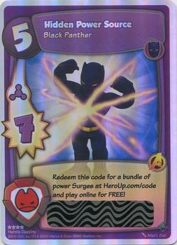 2012 Marvel Super Hero Squad Online Hero's Destiny Expansion #NNO Hidden Power Source (Black Panther) Front