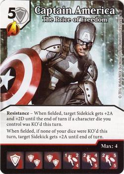 2016 Dice Masters Civil War #135/142 Captain America Front