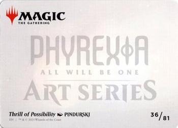 2023 Magic: The Gathering Phyrexia: All Will Be One - Art Series #36/81 Thrill of Possibility Back