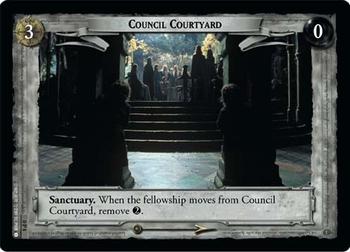 2002 Decipher Lord of the Rings Promos #0P4 Council Courtyard Front
