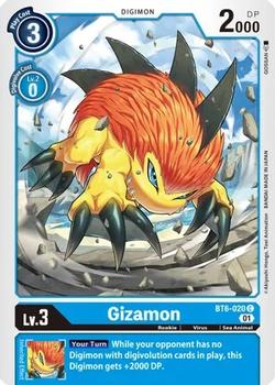 2021 Digimon Double Diamond #BT6-020 Gizamon Front