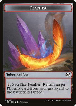 2023 Magic: The Gathering March of the Machine - Commander Deck Tokens #0023/0042 Feather / Servo Front