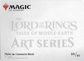 2023 Magic: The Gathering The Lord of the Rings Tales of Middle-Earth - Art Series #30/81 Plains Back