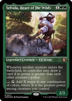 2023 Magic: The Gathering Commander Masters #571 Selvala, Heart of the Wilds Front
