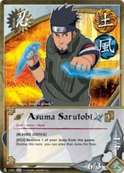 2011 Naruto Series 23: Invasion #INVASN-1282 Asuma Sarutobi Front