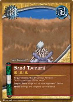 2012 Naruto Series: Tournament Pack 4 #TP4J-268 Sand Tsunami Front