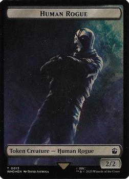 2023 Magic: The Gathering Universes Beyond: Doctor Who - Double Sided Tokens #0013/0022 Human Rogue / Clue Front