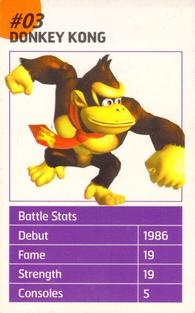 2002 Nintendo Official Magazine Battle Cards #3 Donkey Kong Front