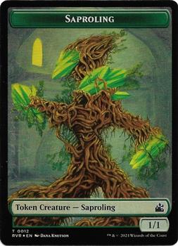 2024 Magic: The Gathering Ravnica Remastered - Double Sided Tokens #0012/0014 Saproling / Beast Front