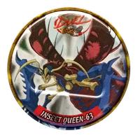 1996 Yu-Gi-Oh! Cheetos Metal Tazo - Duel Tazo #63 Gearfried The Iron Knight / Insect Queen Back