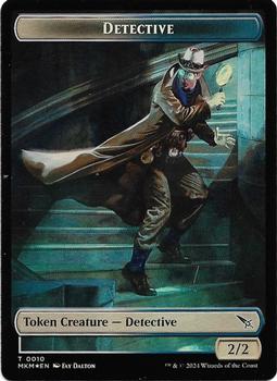 2024 Magic: The Gathering Murders at Karlov Manor - Double Sided Tokens #0001/0010 Dog // Detective Back