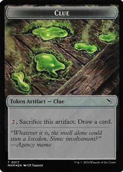 2024 Magic: The Gathering Murders at Karlov Manor - Double Sided Tokens #0017/0020 Clue // Thopter Front