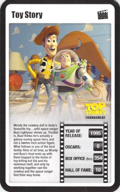2009 Top Trumps Tournament Movies #NNO Toy Story Front