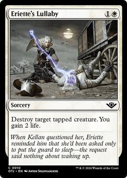 2024 Magic: The Gathering Outlaws of Thunder Junction #10 Eriette's Lullaby Front