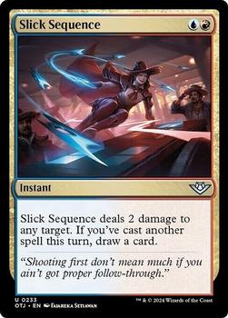 2024 Magic: The Gathering Outlaws of Thunder Junction #233 Slick Sequence Front