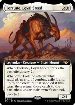 2024 Magic: The Gathering Outlaws of Thunder Junction #313 Fortune, Loyal Steed Front