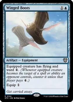 2024 Magic: The Gathering Outlaws of Thunder Junction - Commander Decks #0124 Winged Boots Front