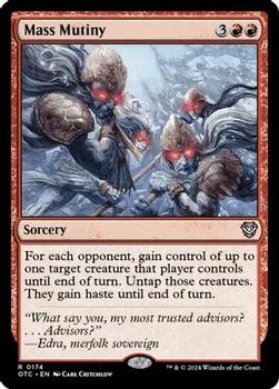 2024 Magic: The Gathering Outlaws of Thunder Junction - Commander Decks #0174 Mass Mutiny Front