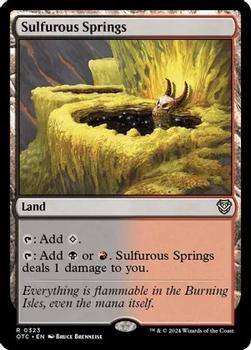 2024 Magic: The Gathering Outlaws of Thunder Junction - Commander Decks #0323 Sulfurous Springs Front