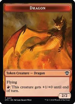 2024 Magic: The Gathering Outlaws of Thunder Junction - Commander Deck Tokens #0011/0012 Dragon // Dragon Egg Front