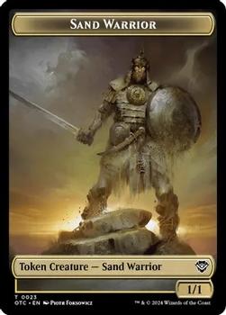 2024 Magic: The Gathering Outlaws of Thunder Junction - Commander Deck Tokens #0019/0023 Plant // Sand Warrior Back