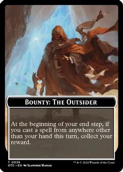 2024 Magic: The Gathering Outlaws of Thunder Junction - Commander Deck Tokens #0036 Bounty: The Outsider Front