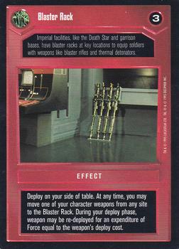 1995 Decipher Star Wars CCG Premiere Limited #NNO Blaster Rack Front