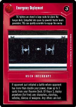 1995 Decipher Star Wars CCG Premiere Limited #NNO Emergency Deployment Front