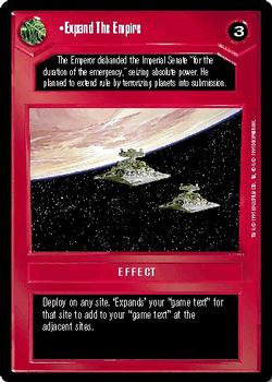 1995 Decipher Star Wars CCG Premiere Limited #NNO Expand The Empire Front
