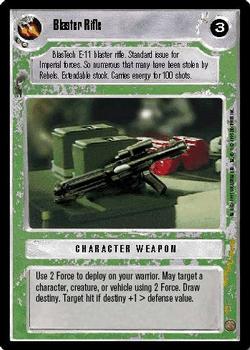 1995 Decipher Star Wars CCG Premiere Limited #NNO Blaster Rifle Front