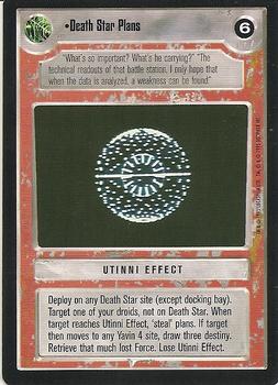 1995 Decipher Star Wars CCG Premiere Limited #NNO Death Star Plans Front