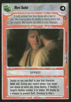 1996 Decipher Star Wars CCG: A New Hope Limited #NNO Merc Sunlet Front