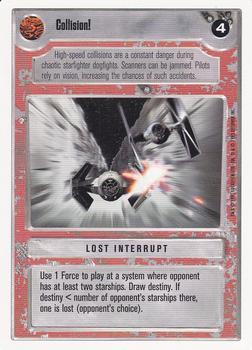 1996 Decipher Star Wars CCG Premiere Unlimited #NNO Collision! Front