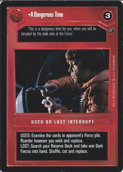 1997 Decipher Star Wars CCG Dagobah Limited #NNO A Dangerous Time Front