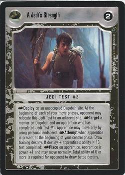 1997 Decipher Star Wars CCG Dagobah Limited #NNO A Jedi's Strength Front