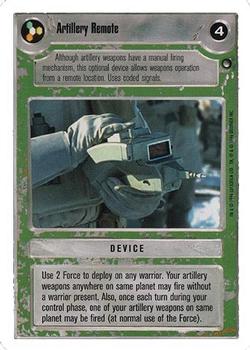 1998 Decipher Star Wars CCG Hoth Revised Unlimited #NNO Artillery Remote Front